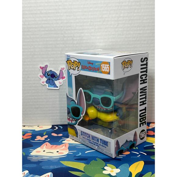 Lilo & Stitch Stitch with Duck Tube Funko Pop! Vinyl #1565 - Picture 3 of 13